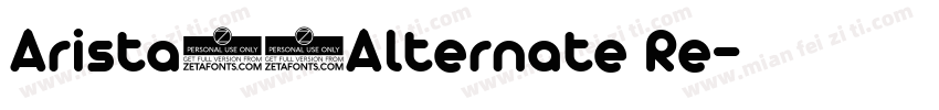 Arista20Alternate Re字体转换